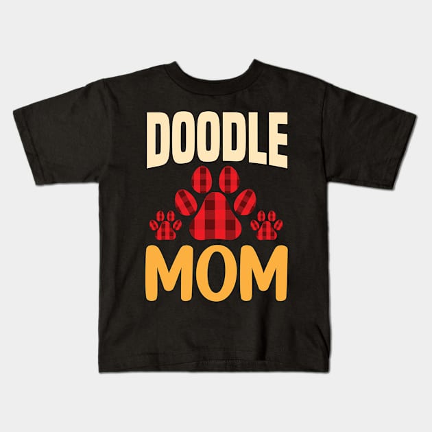 Doodle mom dog lover Kids T-Shirt by little.tunny